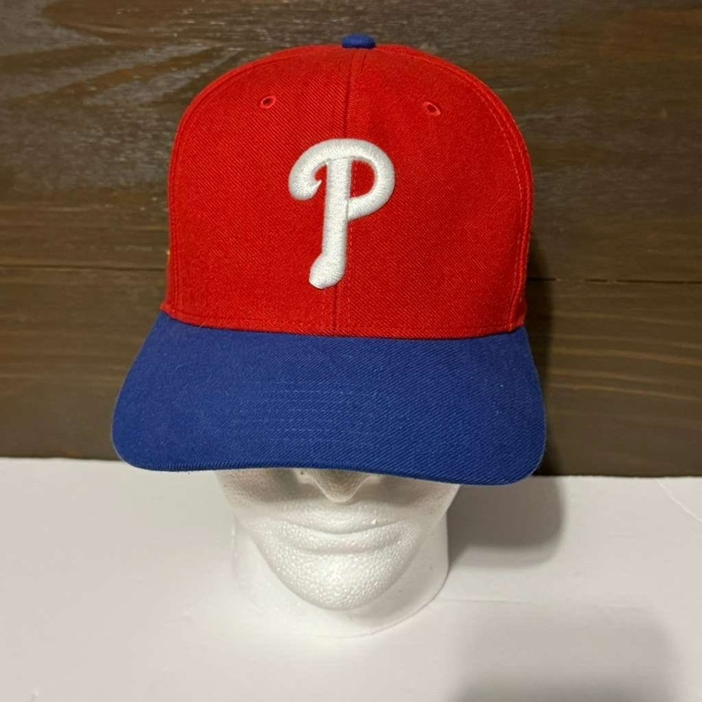 '47 Philadelphia Phillies 2008 World Series Hat Cooperstown Red Blue Excellent